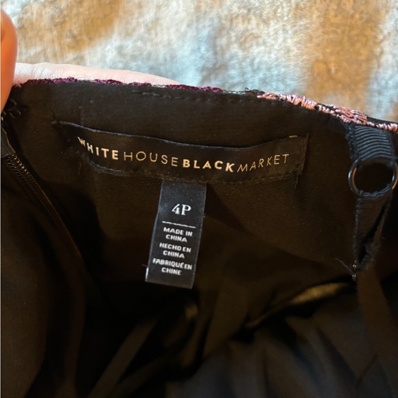 Black & Purple Embroidered Petite Dress - Picture 6 of 6